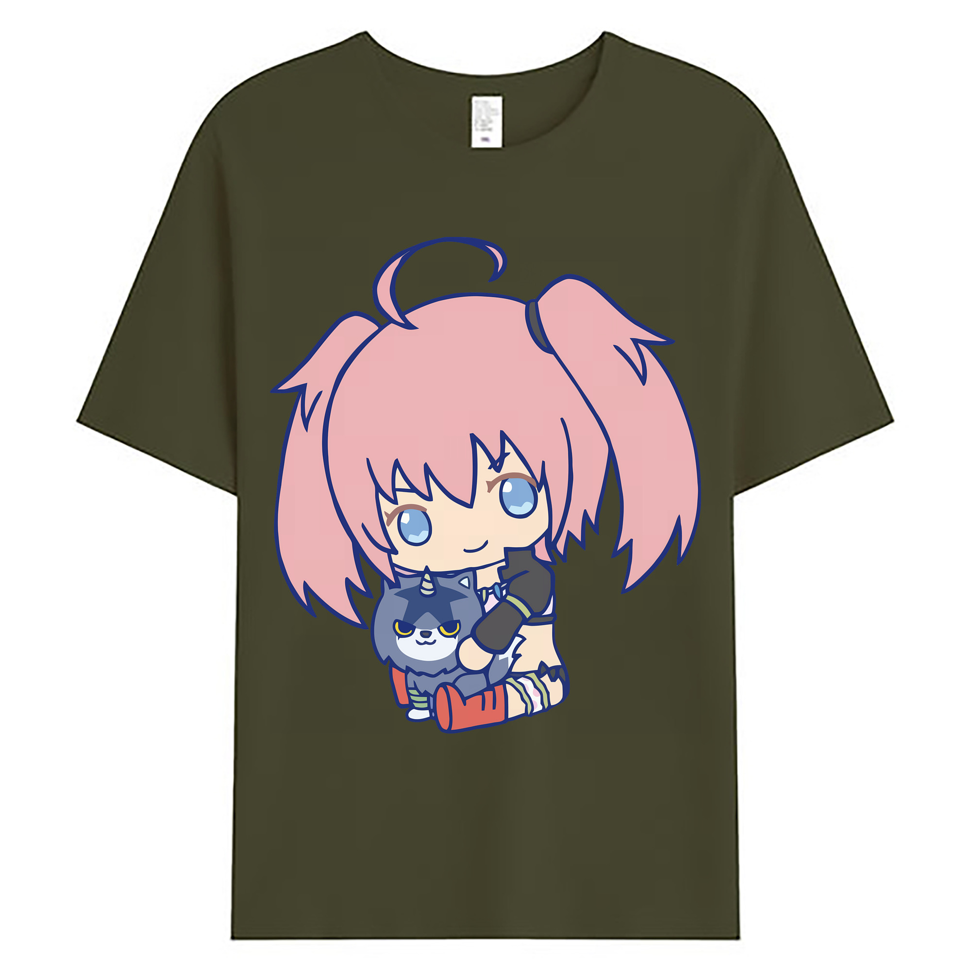 （画像用） 転スラ Regarding Reincarnated to Slime 綿100％ メンズ半袖Tシャツ｜肌触りやわらか＆通気性
